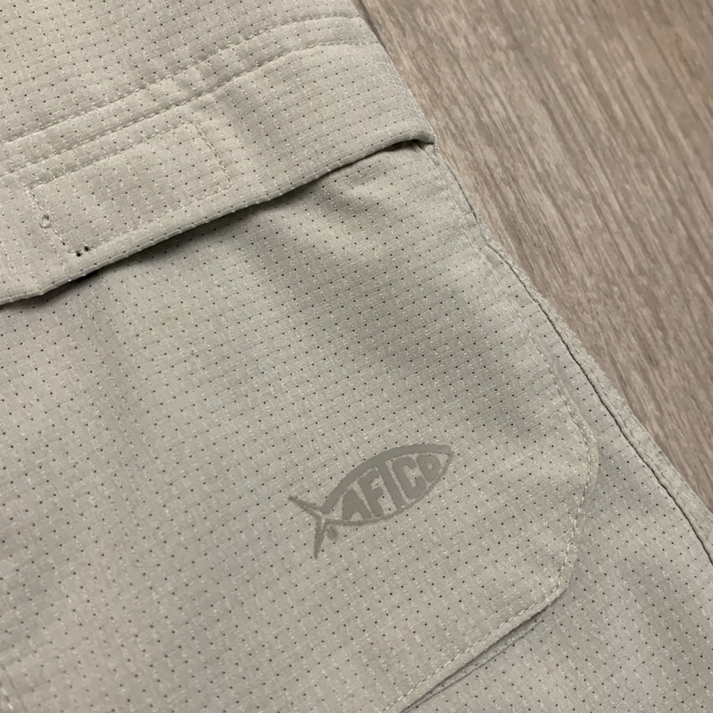 Mens AFTCO AFTECH Fishing Performance Utility Cargo Shorts - Picture 4 of 8